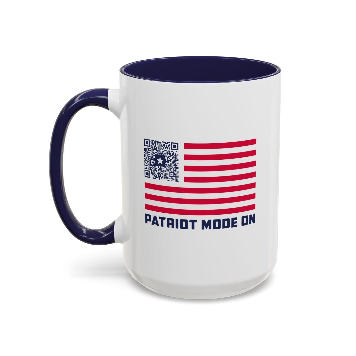 Patriot – Mug – Navy – Patriot Mode On - QR NATION