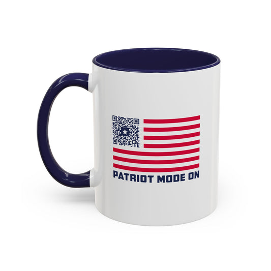 Patriot – Mug – Navy – Patriot Mode On - QR NATION