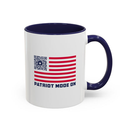Patriot – Mug – Navy – Patriot Mode On - QR NATION