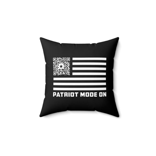 Patriot – Pillow – Black – Patriot Mode On - QR NATION