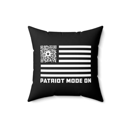 Patriot – Pillow – Black – Patriot Mode On - QR NATION