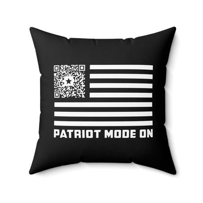Patriot – Pillow – Black – Patriot Mode On - QR NATION