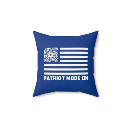 Patriot – Pillow – Dark Blue – Patriot Mode On - QR NATION