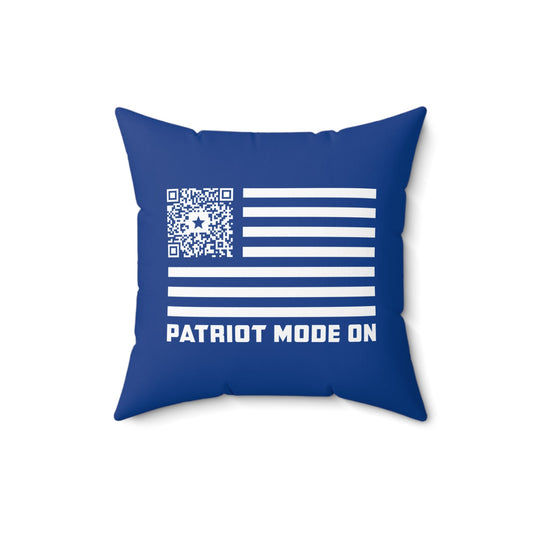 Patriot – Pillow – Dark Blue – Patriot Mode On - QR NATION