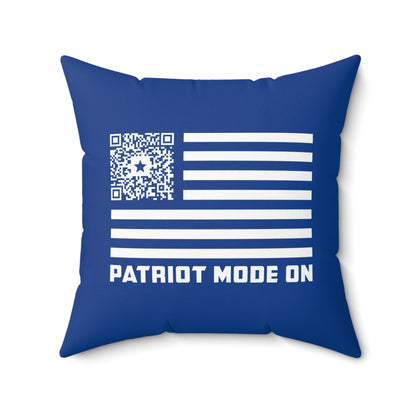Patriot – Pillow – Dark Blue – Patriot Mode On - QR NATION