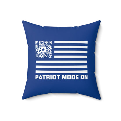 Patriot – Pillow – Dark Blue – Patriot Mode On - QR NATION