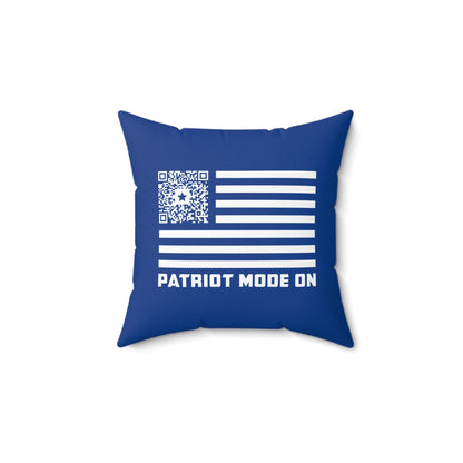 Patriot – Pillow – Dark Blue – Patriot Mode On - QR NATION