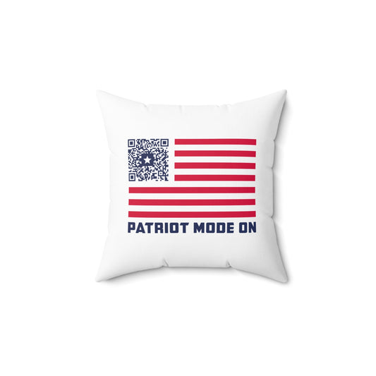 Patriot – Pillow – White – Patriot Mode On - QR NATION