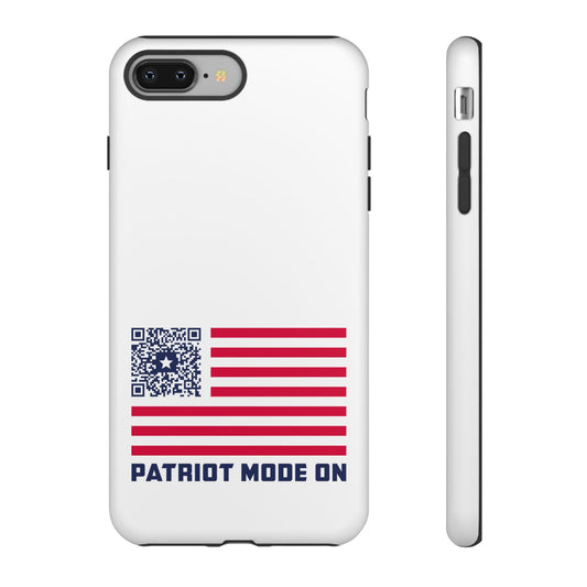 Patriot – Tough Case – White – Patriot Mode On - QR NATION