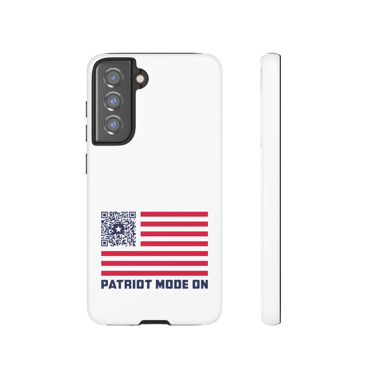 Patriot – Tough Case – White – Patriot Mode On - QR NATION