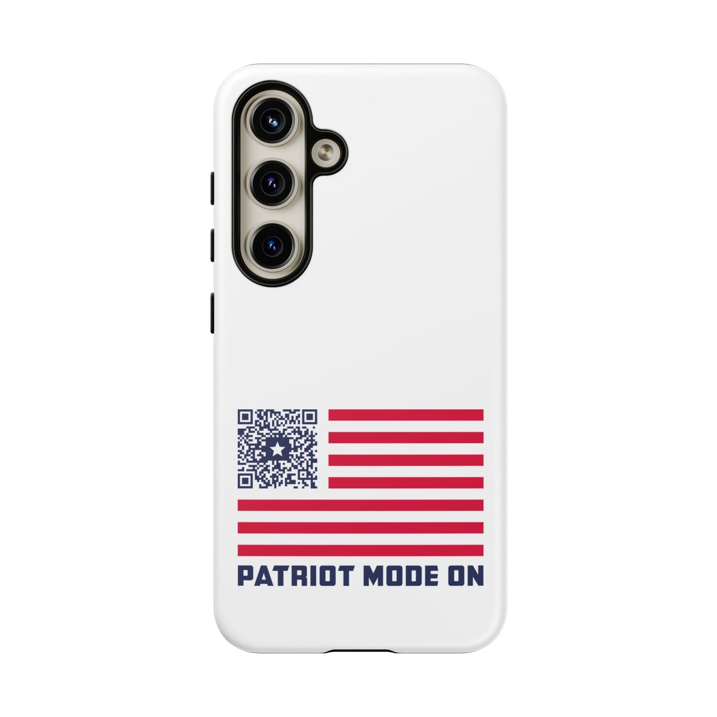 Patriot – Tough Case – White – Patriot Mode On - QR NATION