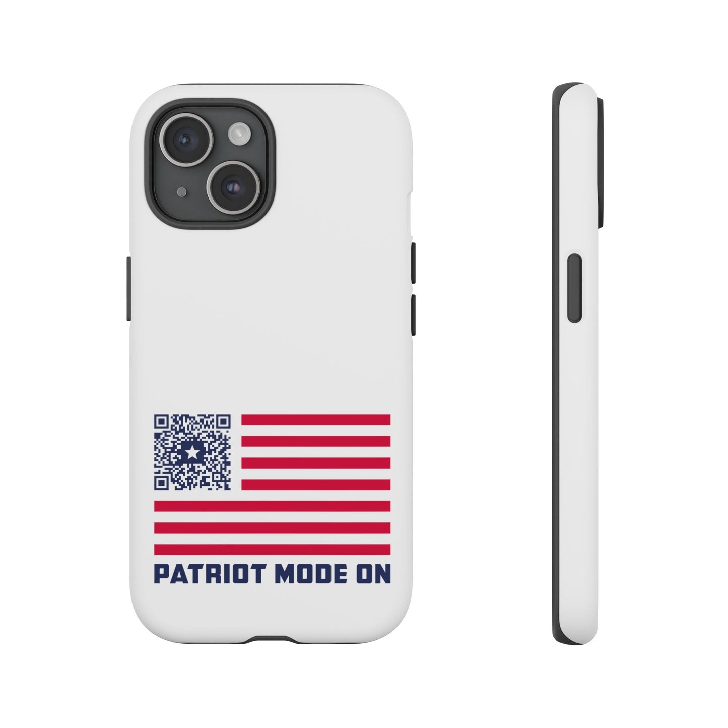 Patriot – Tough Case – White – Patriot Mode On - QR NATION