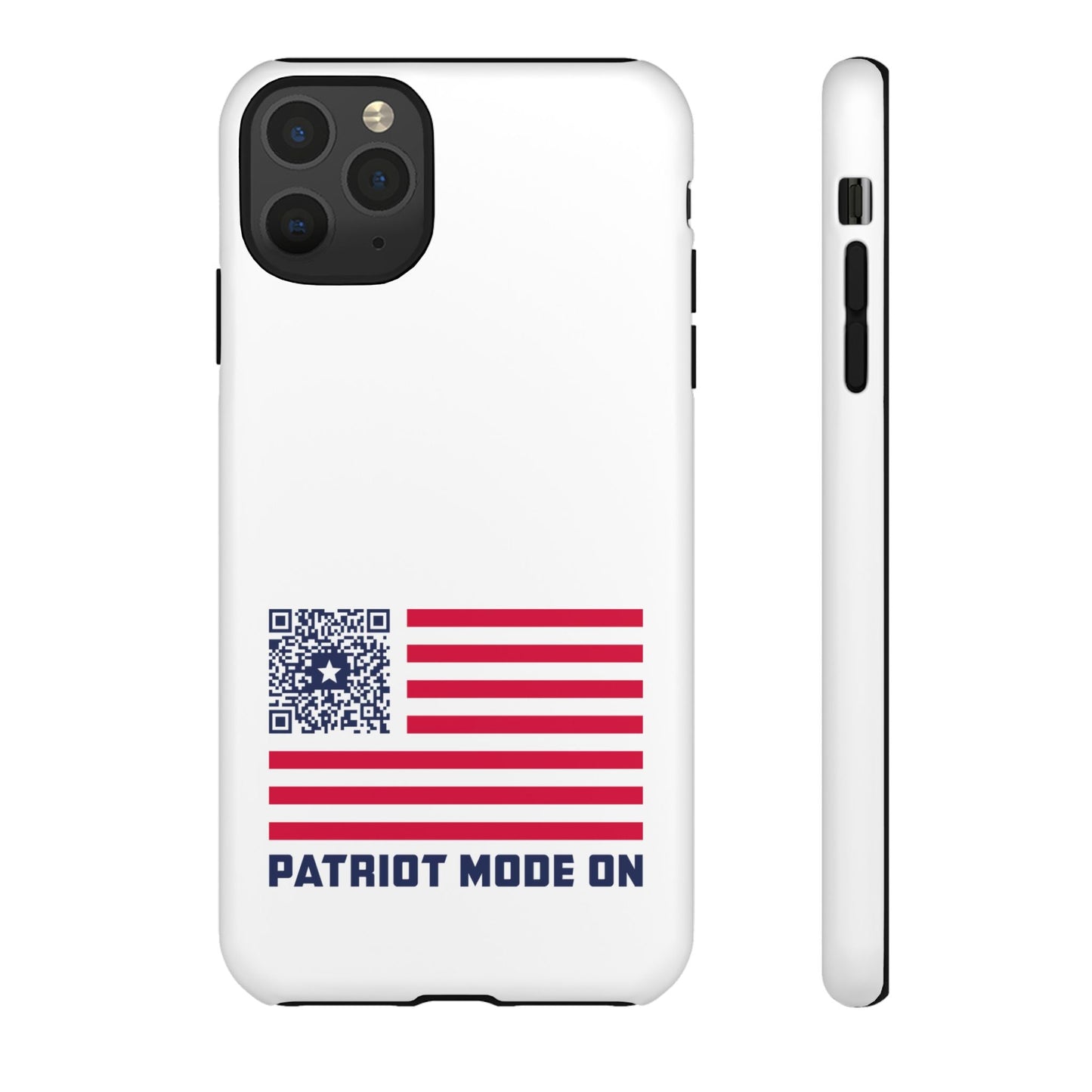 Patriot – Tough Case – White – Patriot Mode On - QR NATION