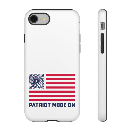 Patriot – Tough Case – White – Patriot Mode On - QR NATION