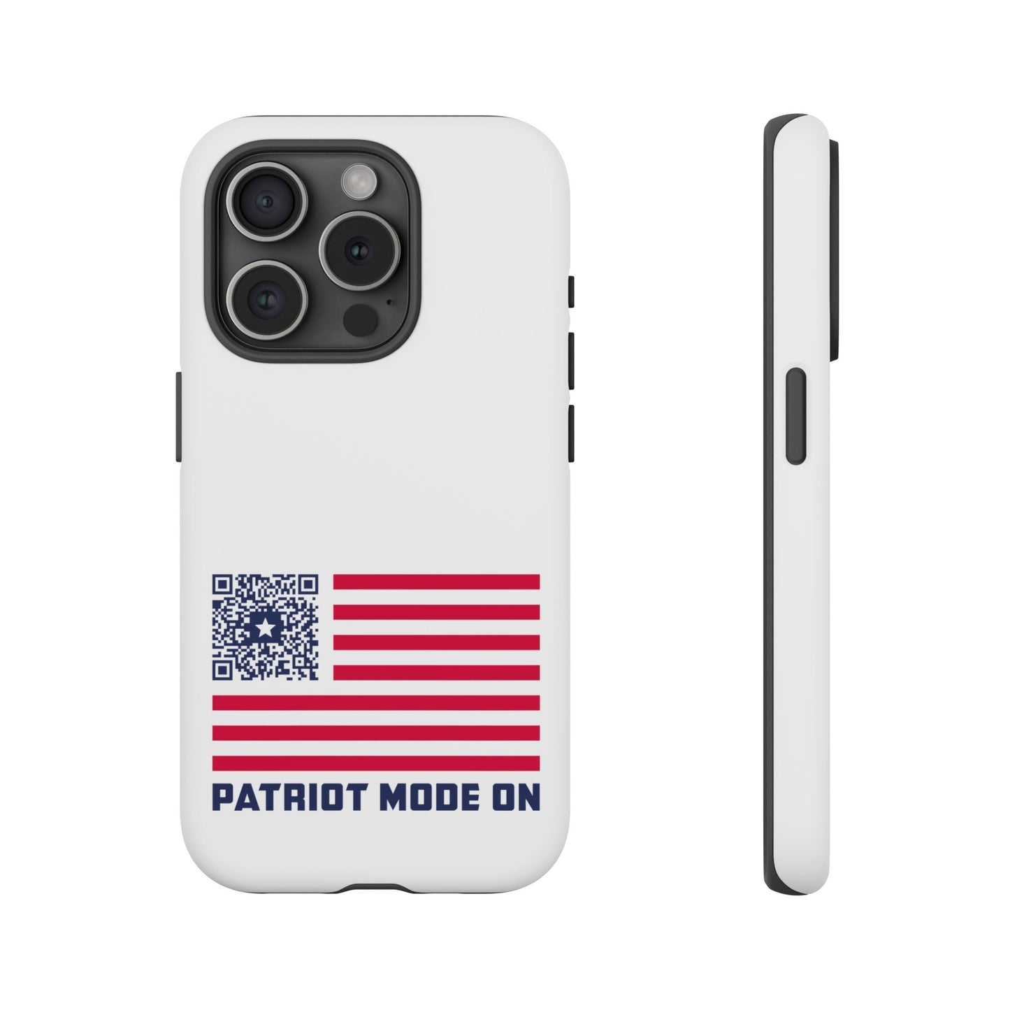 Patriot – Tough Case – White – Patriot Mode On - QR NATION