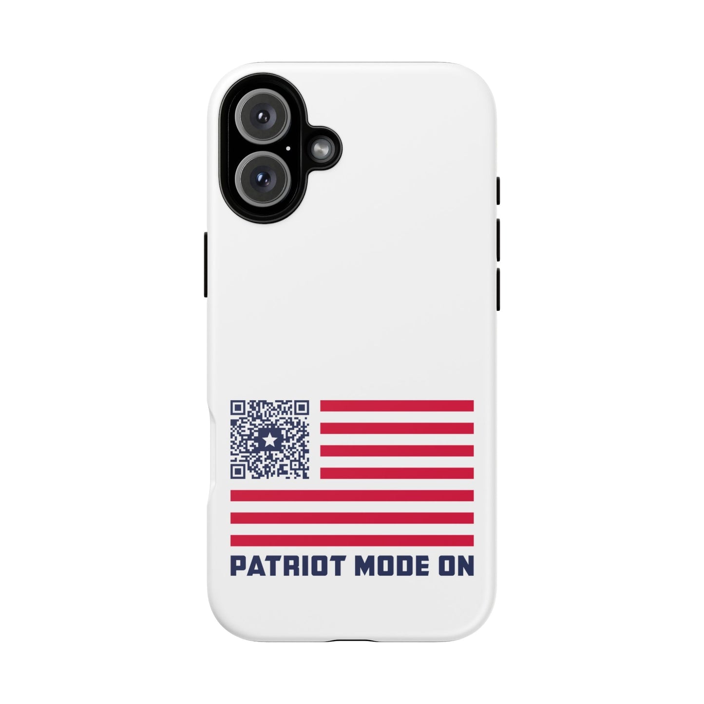Patriot – Tough Case – White – Patriot Mode On - QR NATION