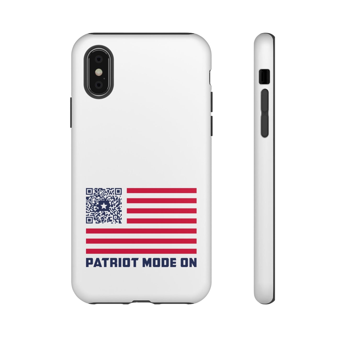 Patriot – Tough Case – White – Patriot Mode On - QR NATION