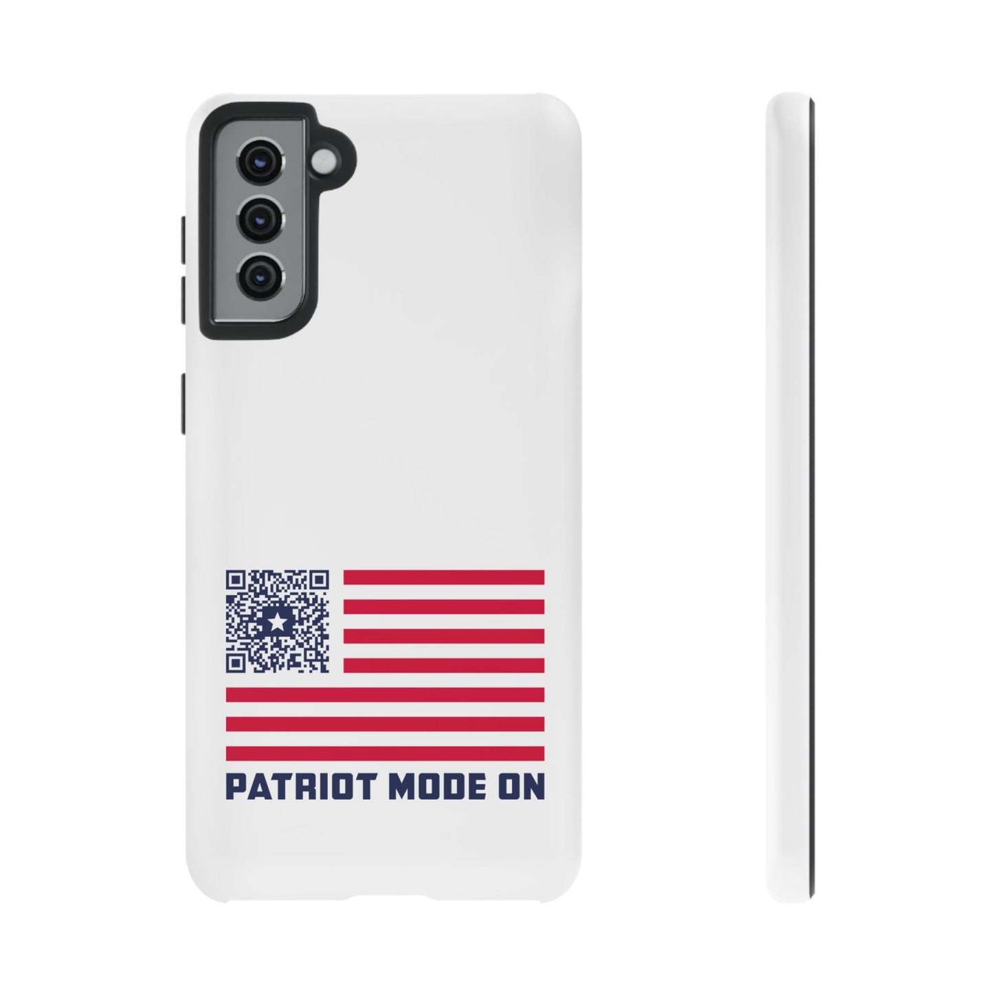 Patriot – Tough Case – White – Patriot Mode On - QR NATION