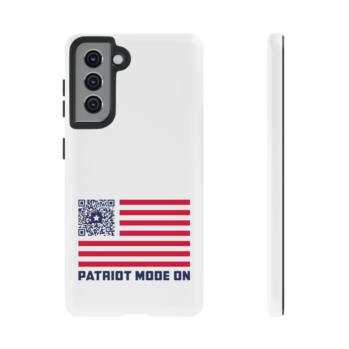 Patriot – Tough Case – White – Patriot Mode On - QR NATION