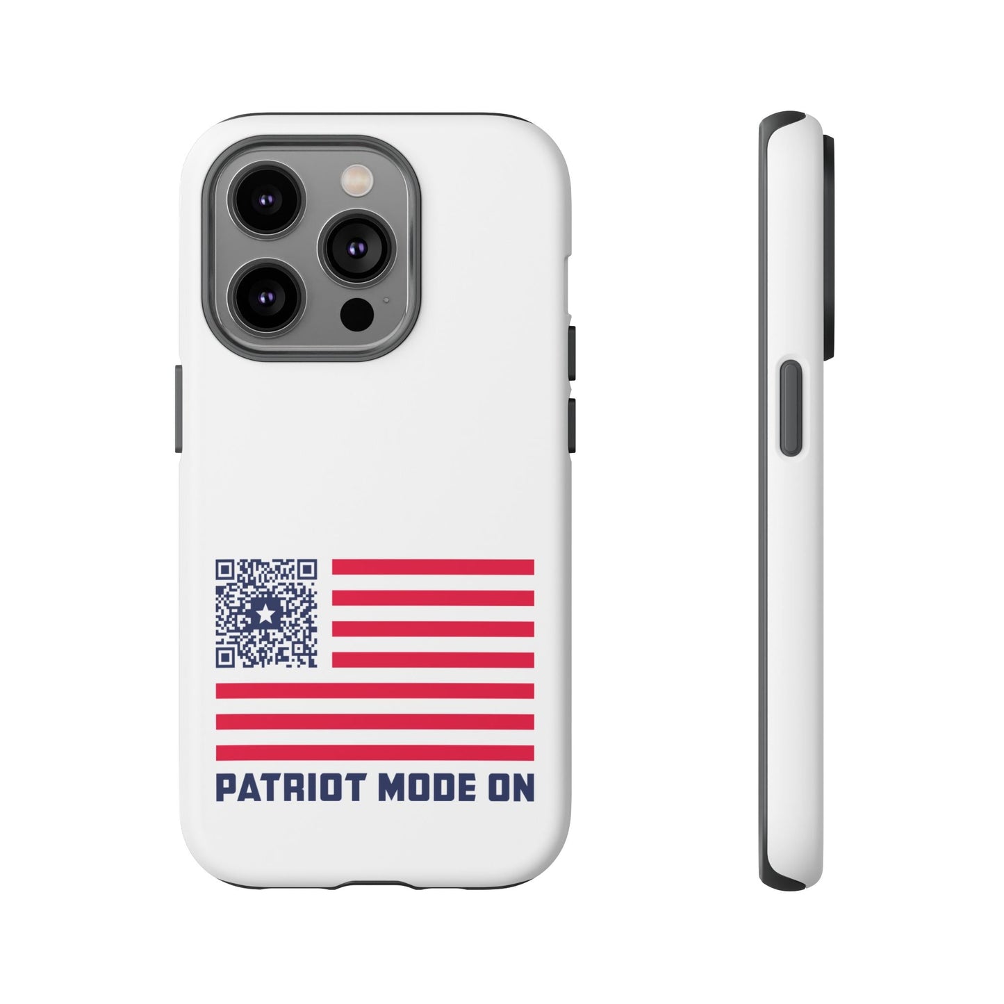 Patriot – Tough Case – White – Patriot Mode On - QR NATION