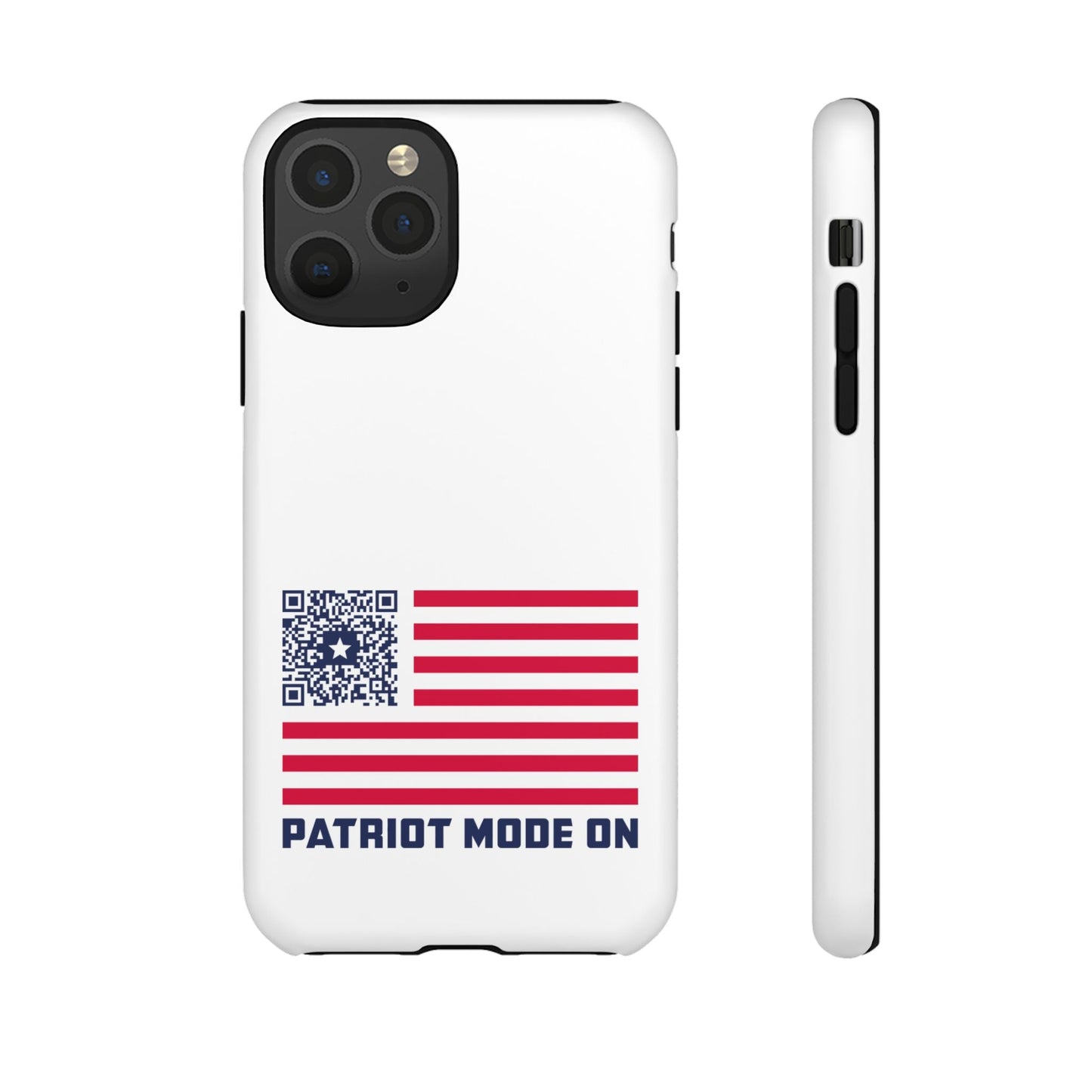 Patriot – Tough Case – White – Patriot Mode On - QR NATION
