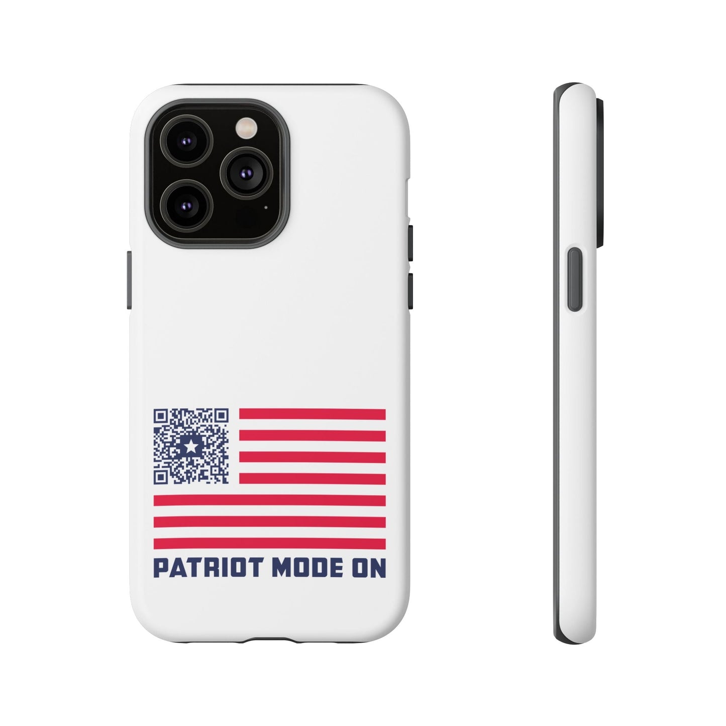 Patriot – Tough Case – White – Patriot Mode On - QR NATION