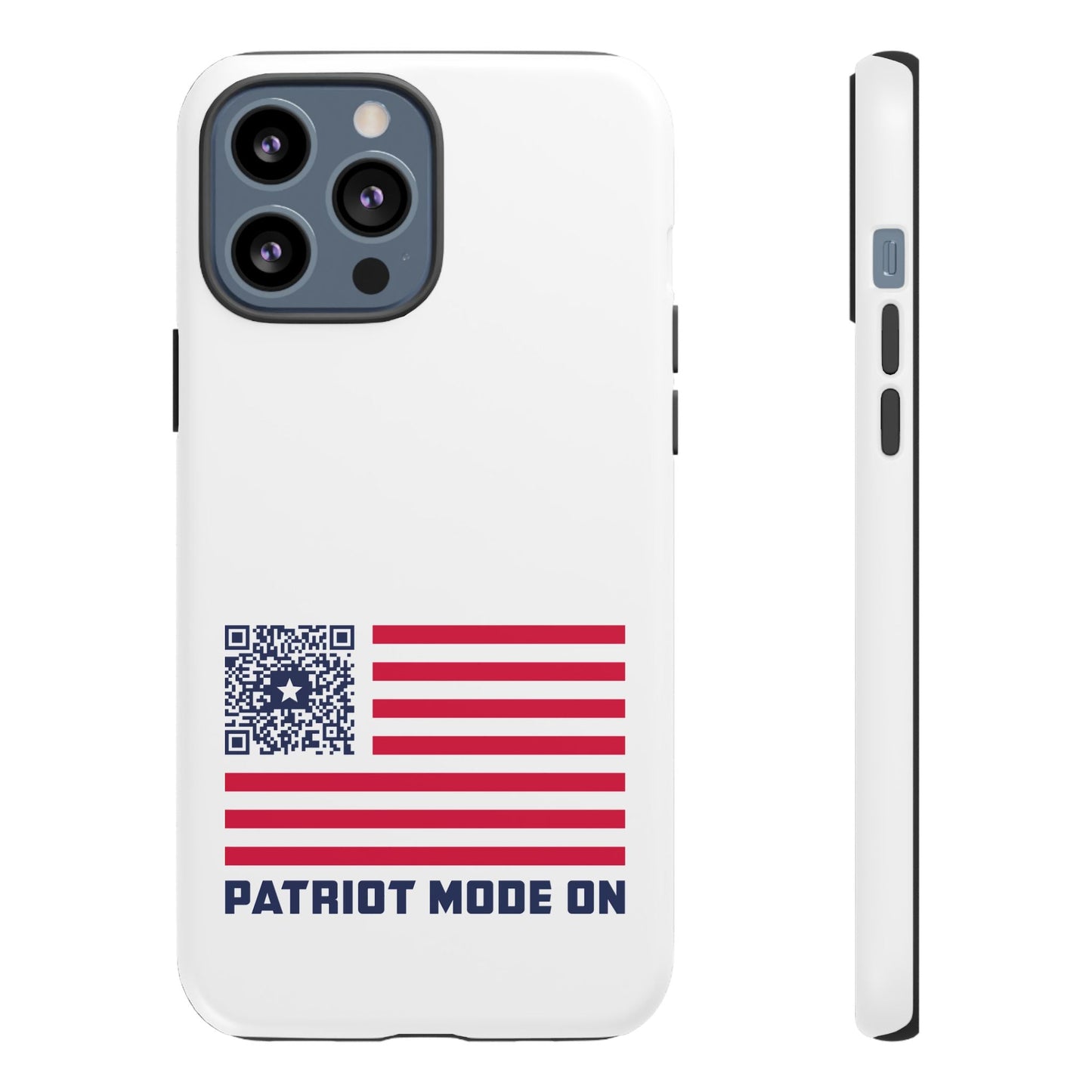 Patriot – Tough Case – White – Patriot Mode On - QR NATION