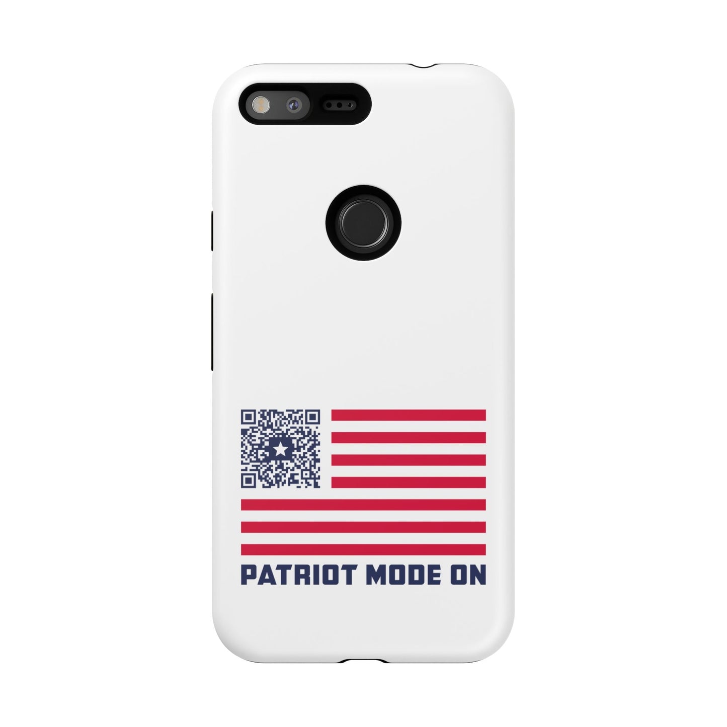 Patriot – Tough Case – White – Patriot Mode On - QR NATION