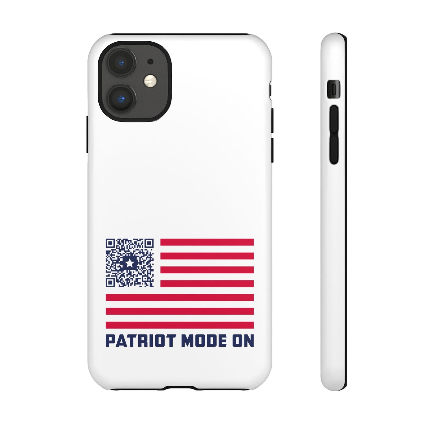 Patriot – Tough Case – White – Patriot Mode On - QR NATION