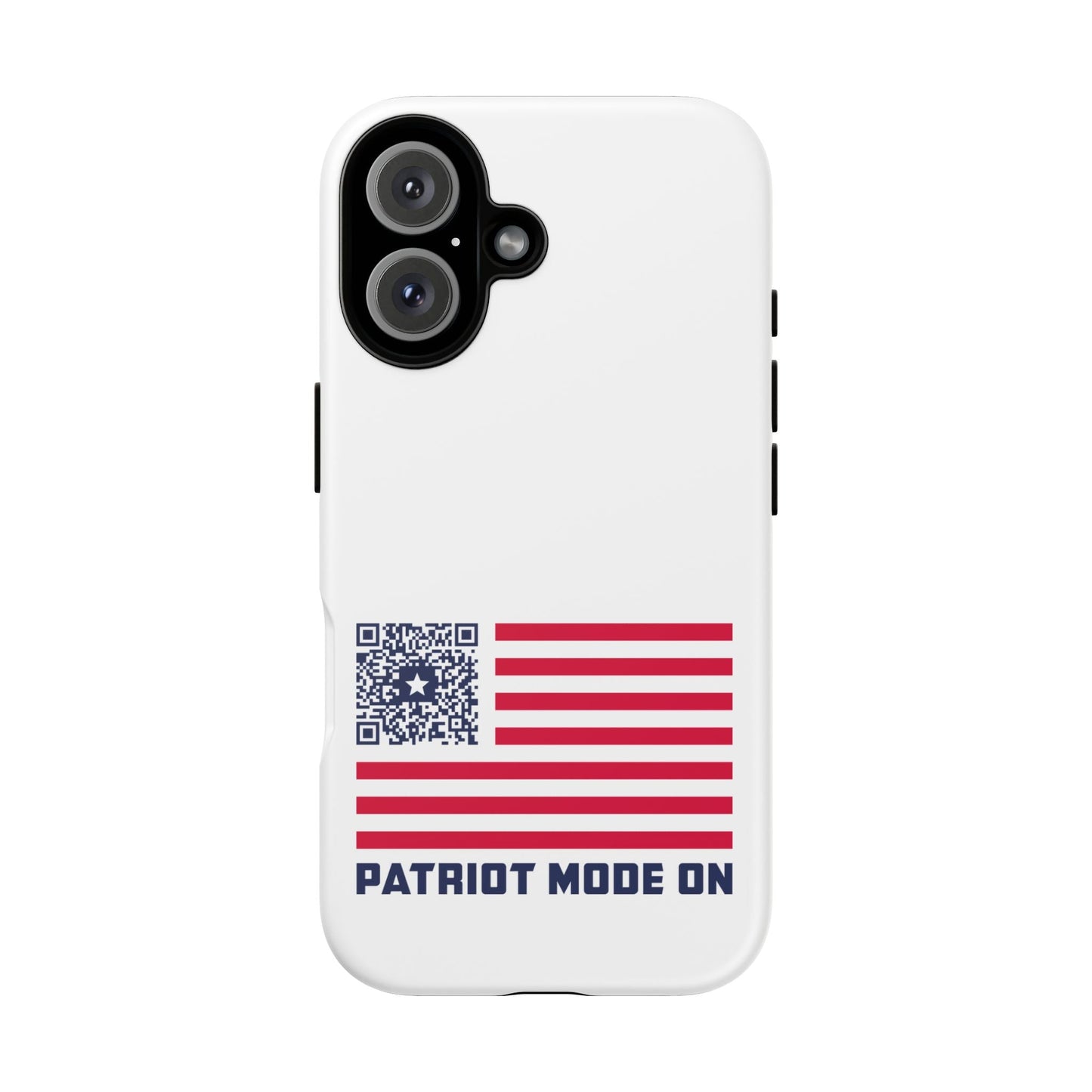 Patriot – Tough Case – White – Patriot Mode On - QR NATION
