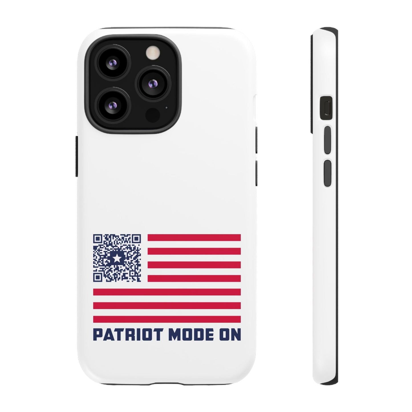 Patriot – Tough Case – White – Patriot Mode On - QR NATION
