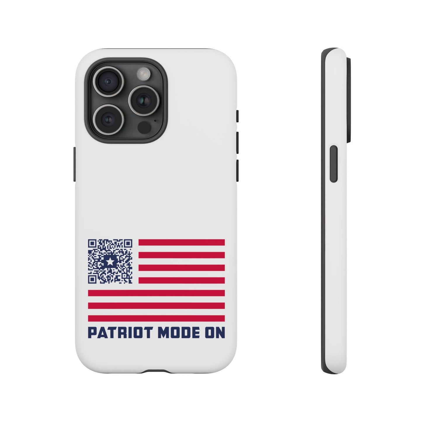 Patriot – Tough Case – White – Patriot Mode On - QR NATION