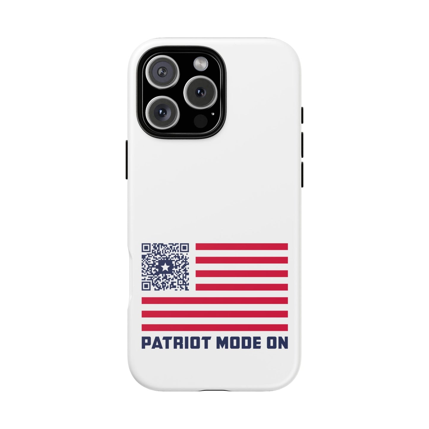 Patriot – Tough Case – White – Patriot Mode On - QR NATION