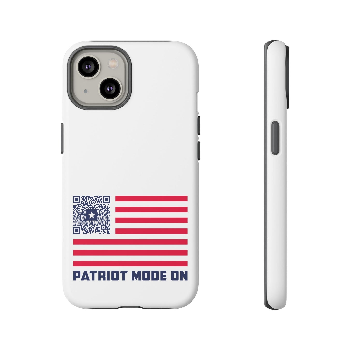 Patriot – Tough Case – White – Patriot Mode On - QR NATION