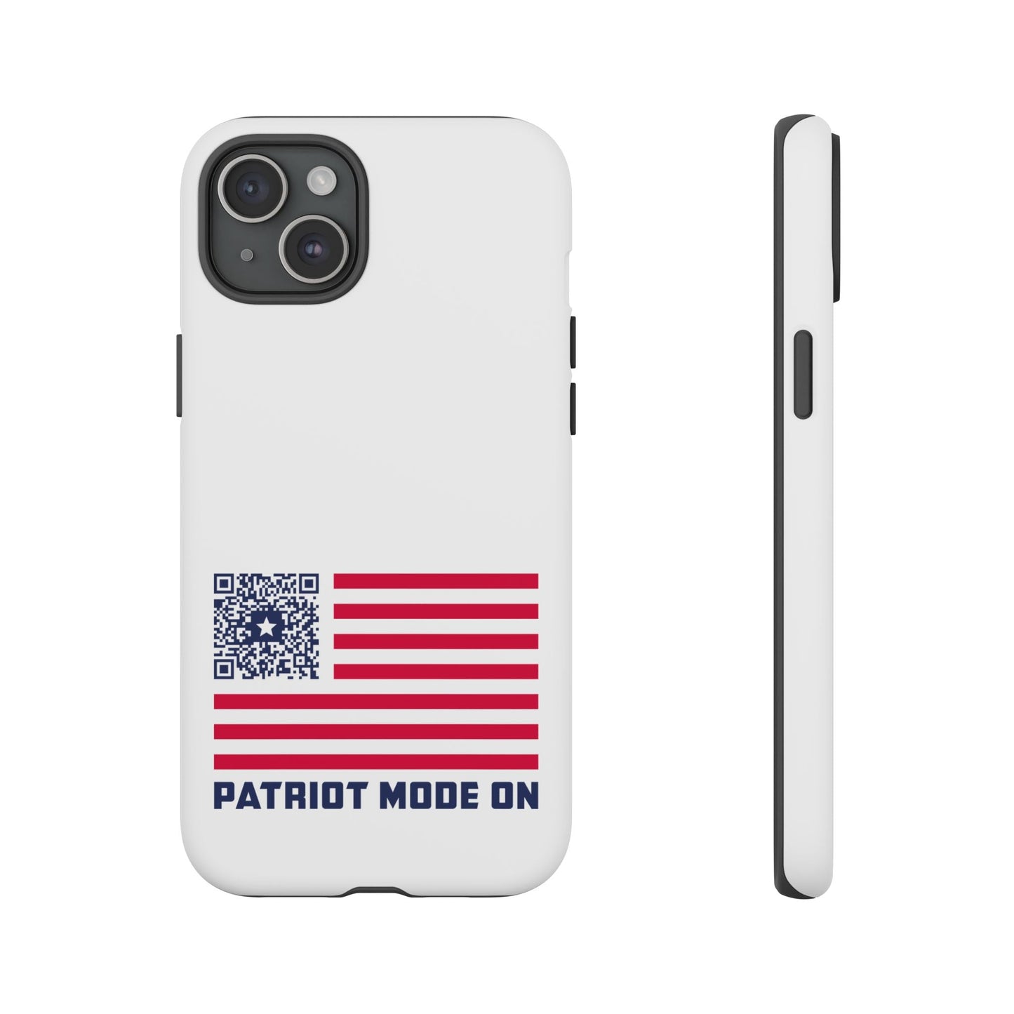 Patriot – Tough Case – White – Patriot Mode On - QR NATION