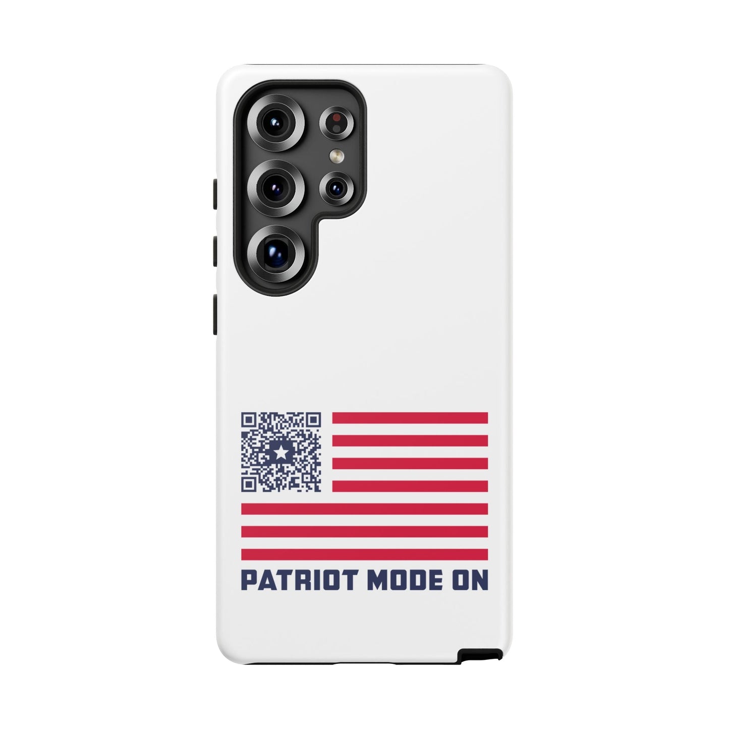 Patriot – Tough Case – White – Patriot Mode On - QR NATION