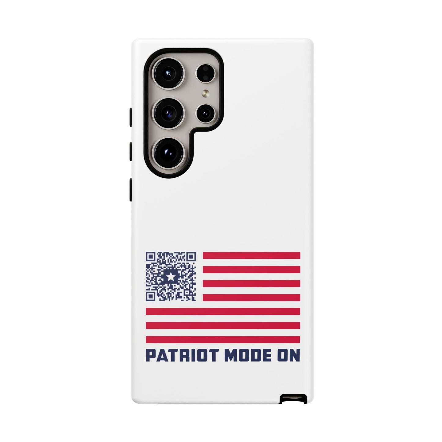 Patriot – Tough Case – White – Patriot Mode On - QR NATION