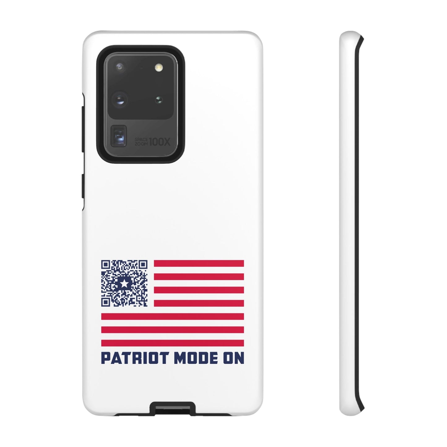 Patriot – Tough Case – White – Patriot Mode On - QR NATION