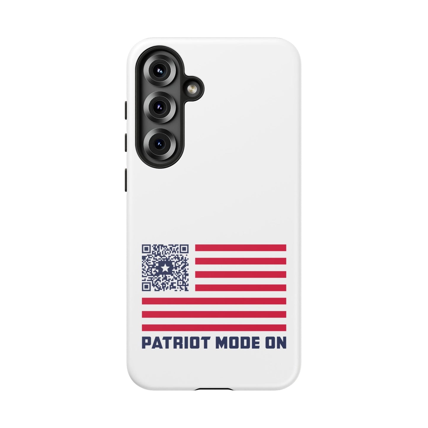 Patriot – Tough Case – White – Patriot Mode On - QR NATION