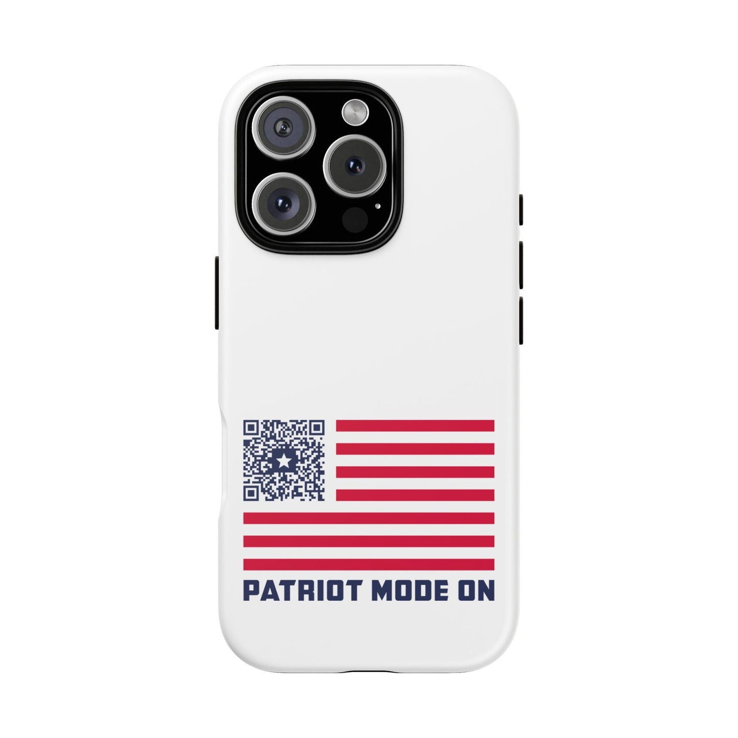 Patriot – Tough Case – White – Patriot Mode On - QR NATION