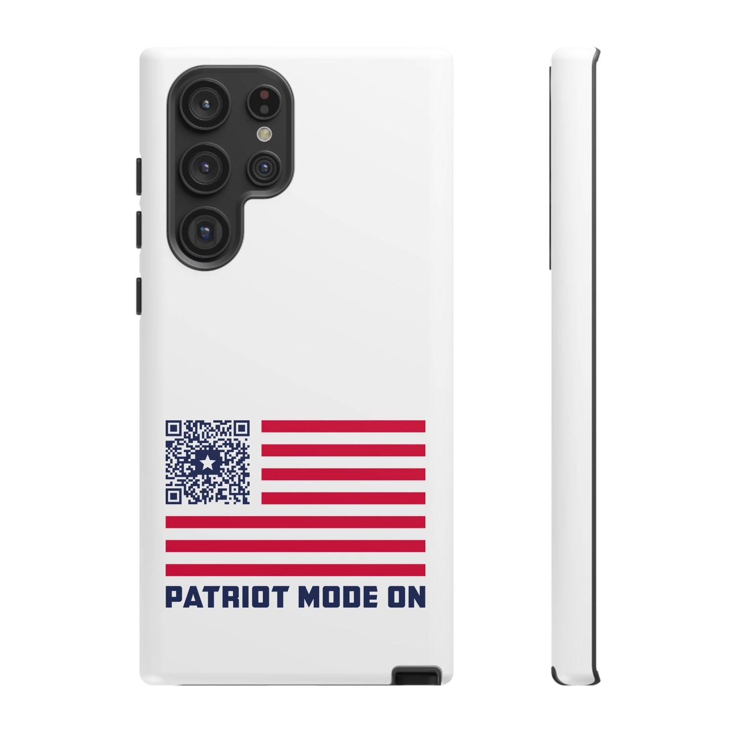 Patriot – Tough Case – White – Patriot Mode On - QR NATION