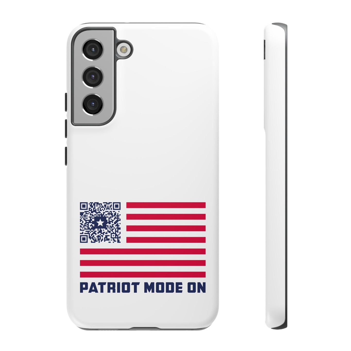 Patriot – Tough Case – White – Patriot Mode On - QR NATION