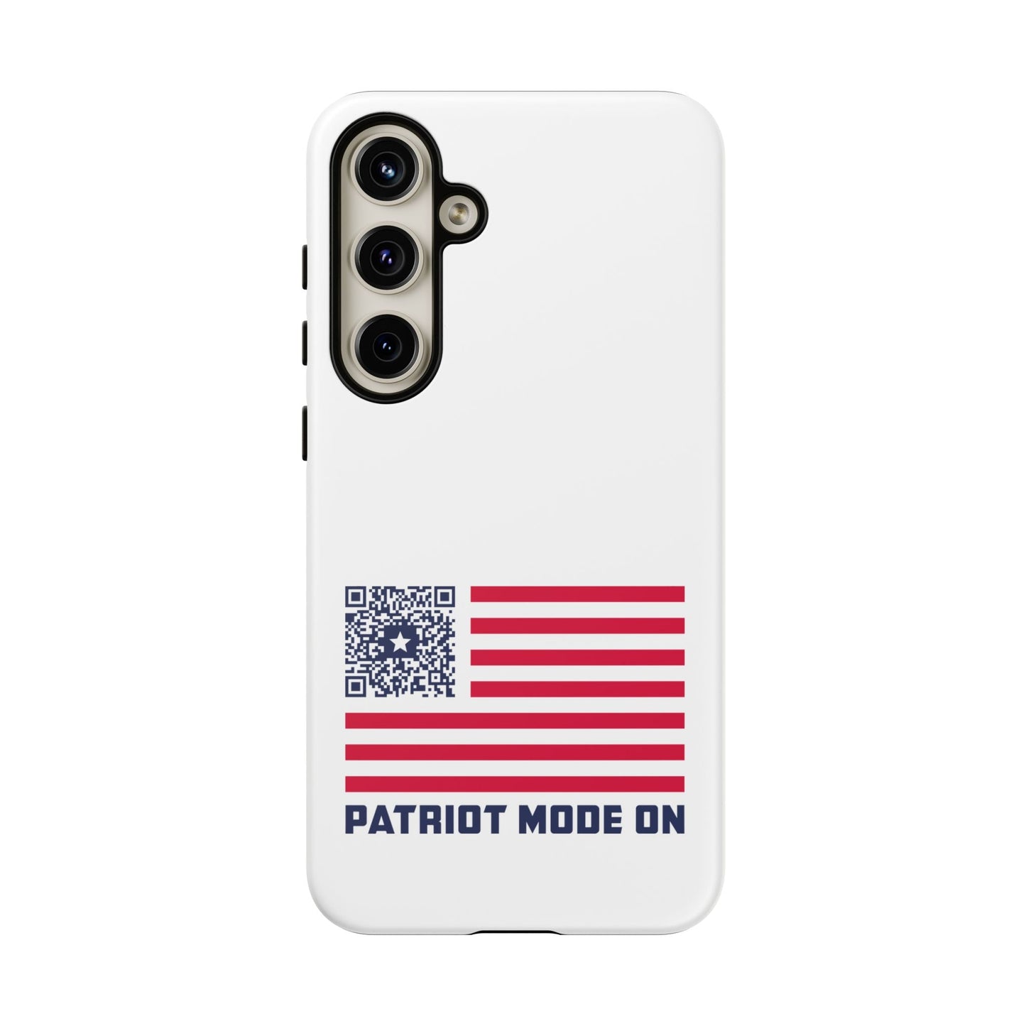Patriot – Tough Case – White – Patriot Mode On - QR NATION