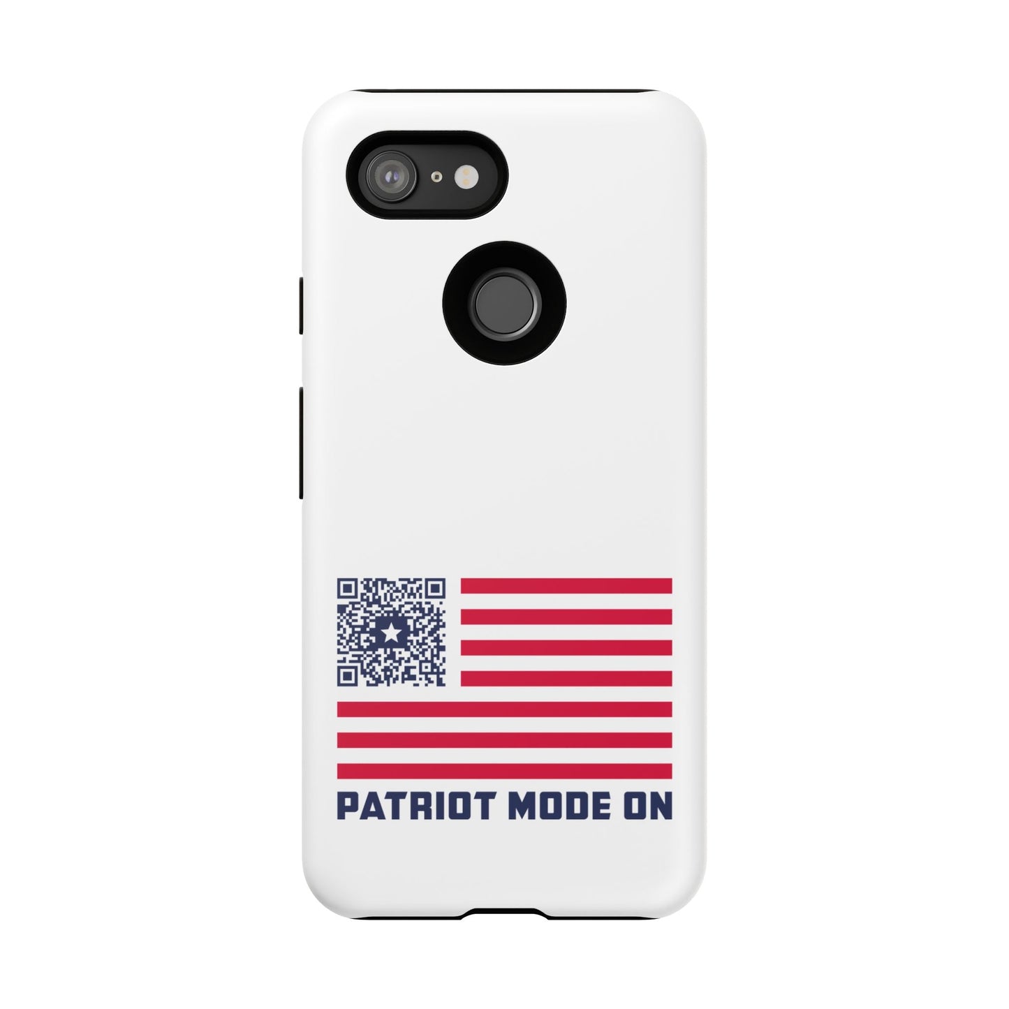 Patriot – Tough Case – White – Patriot Mode On - QR NATION