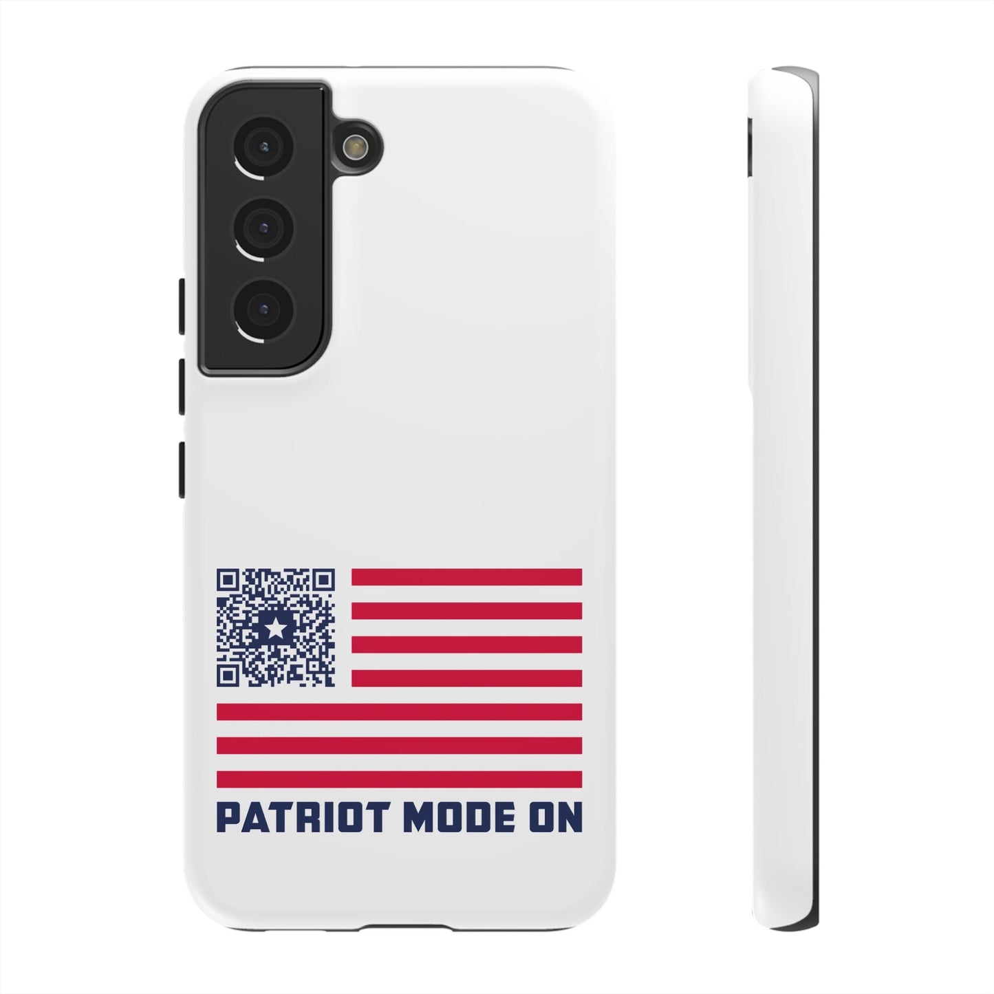 Patriot – Tough Case – White – Patriot Mode On - QR NATION
