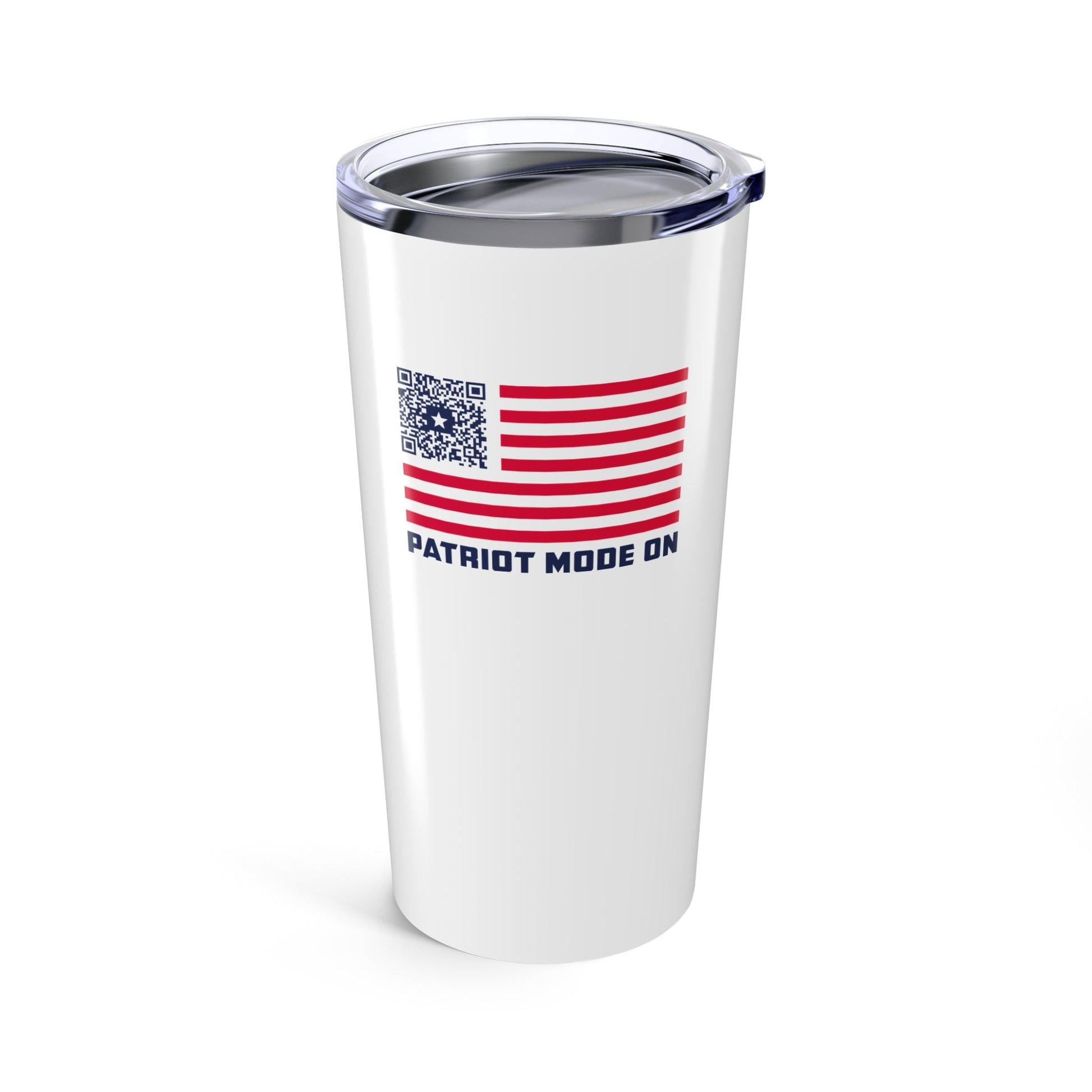 Patriot – Tumbler – White – Patriot Mode On - QR NATION