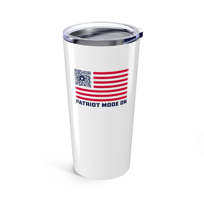 Patriot – Tumbler – White – Patriot Mode On - QR NATION