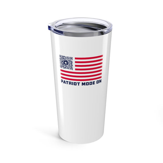 Patriot – Tumbler – White – Patriot Mode On - QR NATION