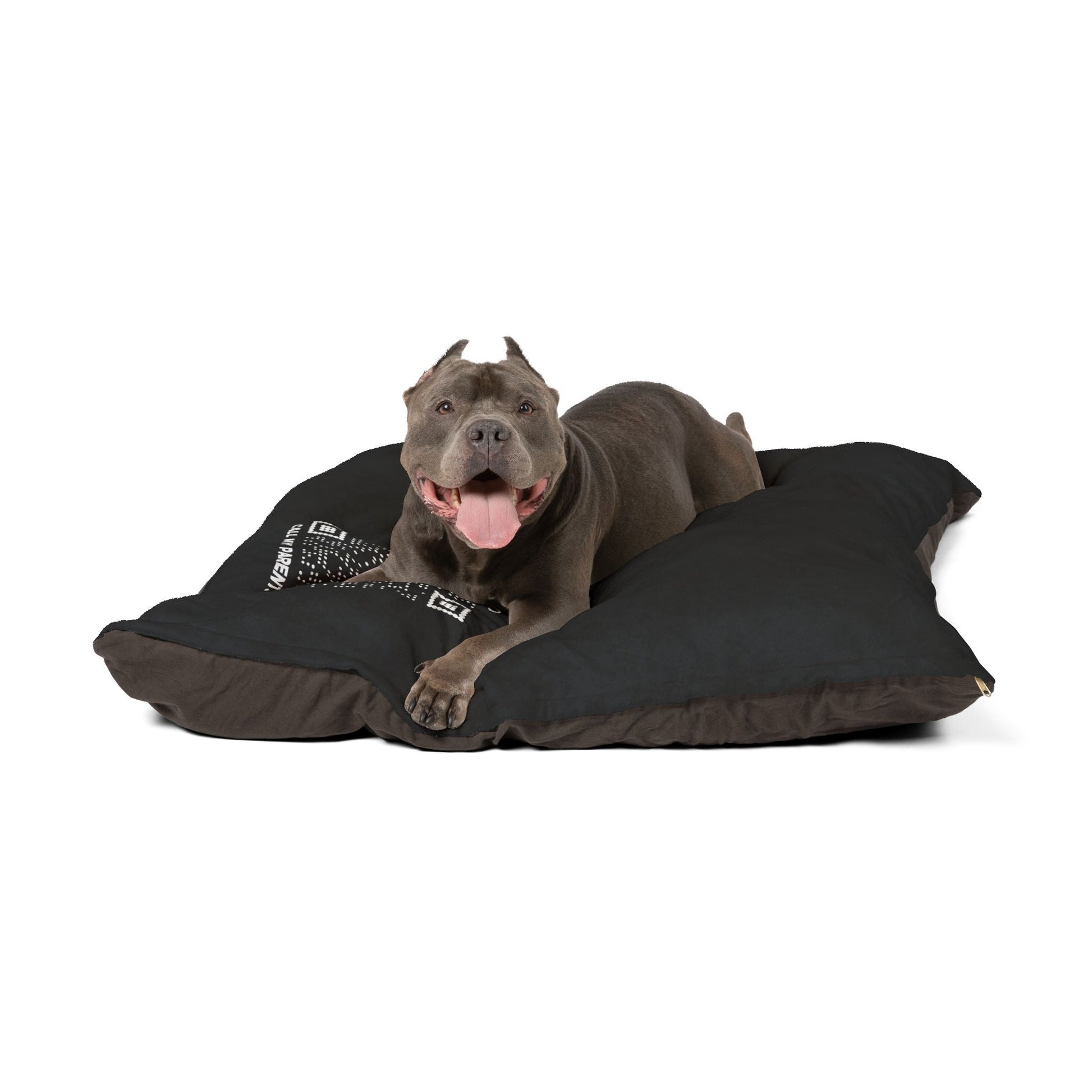 Pet Collection – Bed – Black – Scan to Call My Parents - QR NATION