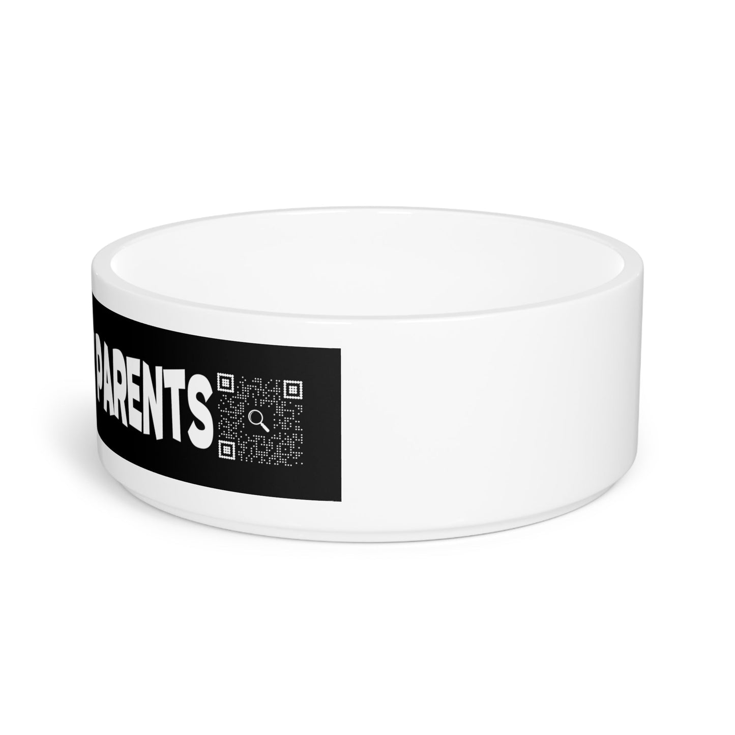 Pet Collection – Bowl – Black – Scan to Call My Parents - QR NATION
